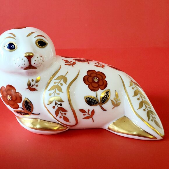 Royal Crown Derby Seal Figurine Fine Bone China Made in England - Picture 3 of 8